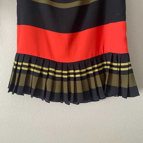 Ann Taylor multi color pleated skirt - Picture 3 of 5